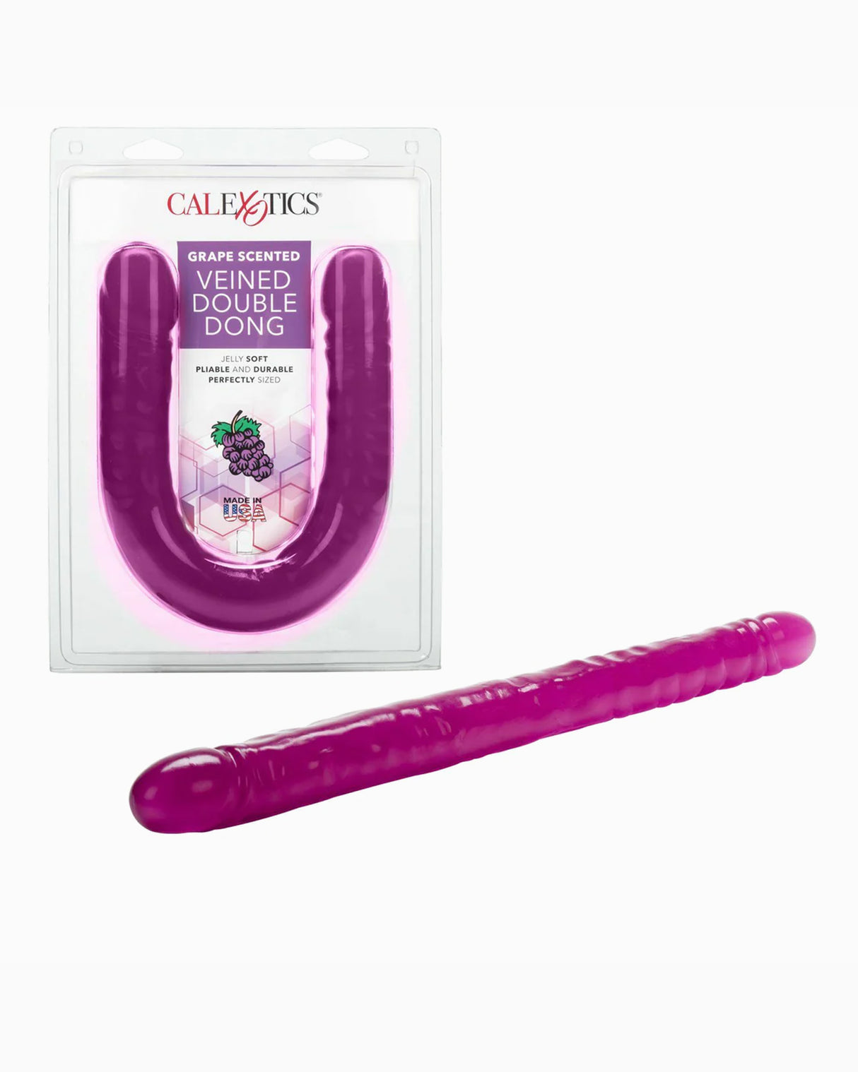 Calexotics Grape Scented Double Ended Dildo, 17 Inches