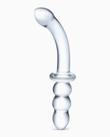 Glas Ribbed G-Spot Glass Dildo, 8 Inches