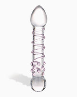 Glas Spiral Staircase Full Tip Glass Dildo, 7 Inches