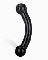 Glas Double Ended Bull Black Glass Dildo, 5 Inches