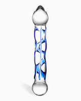 Glas Full Tip Textured Glass Dildo, 6.5 Inches