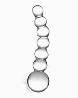 Glas Curved Glass Beaded Dildo, 5 Inches