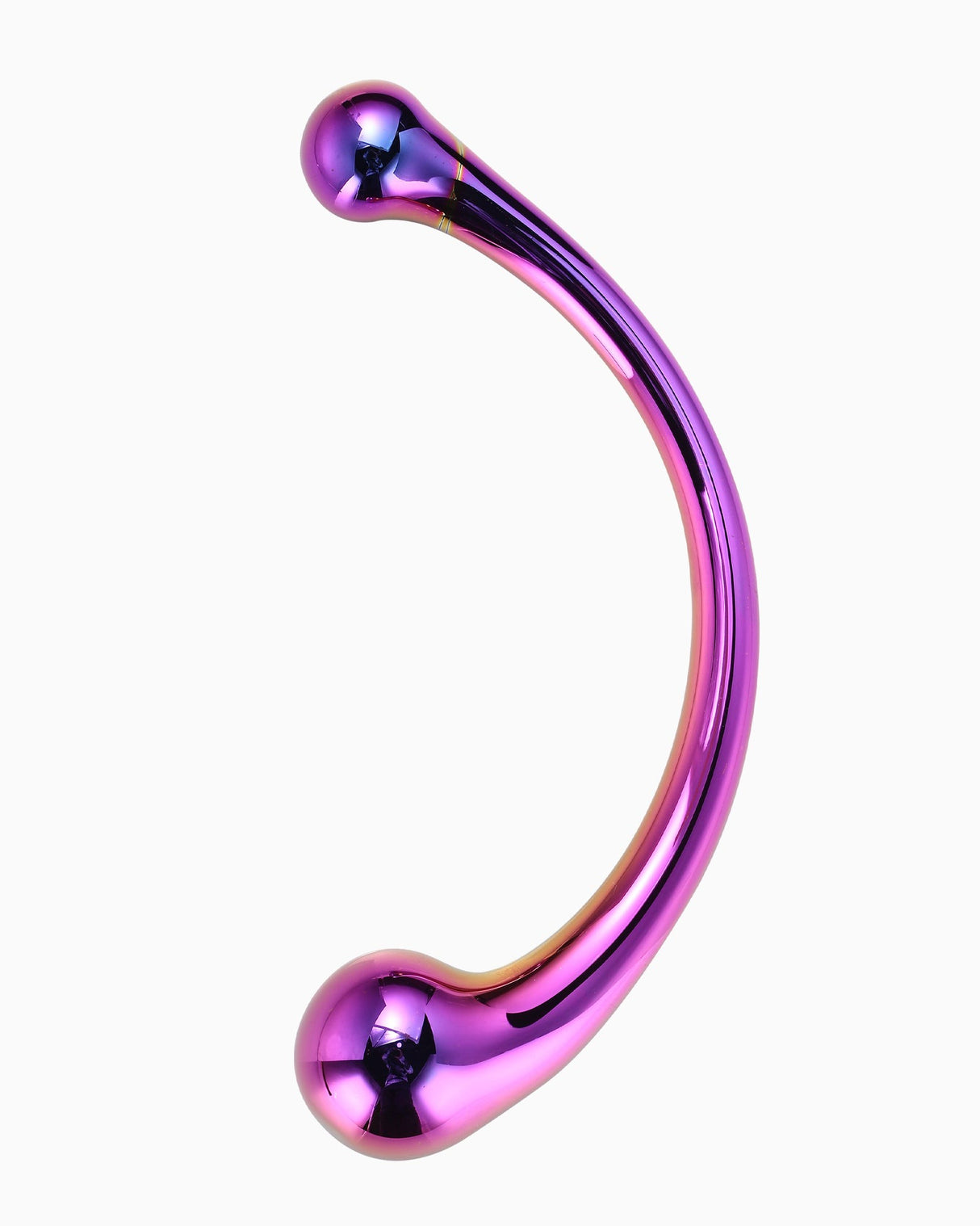 Dream Toys Glamour Curved G-Spot Glass Dildo, 7.5 Inches