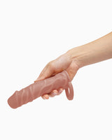 Size-Up Silicone Realistic Penis Extender With Ball Loop