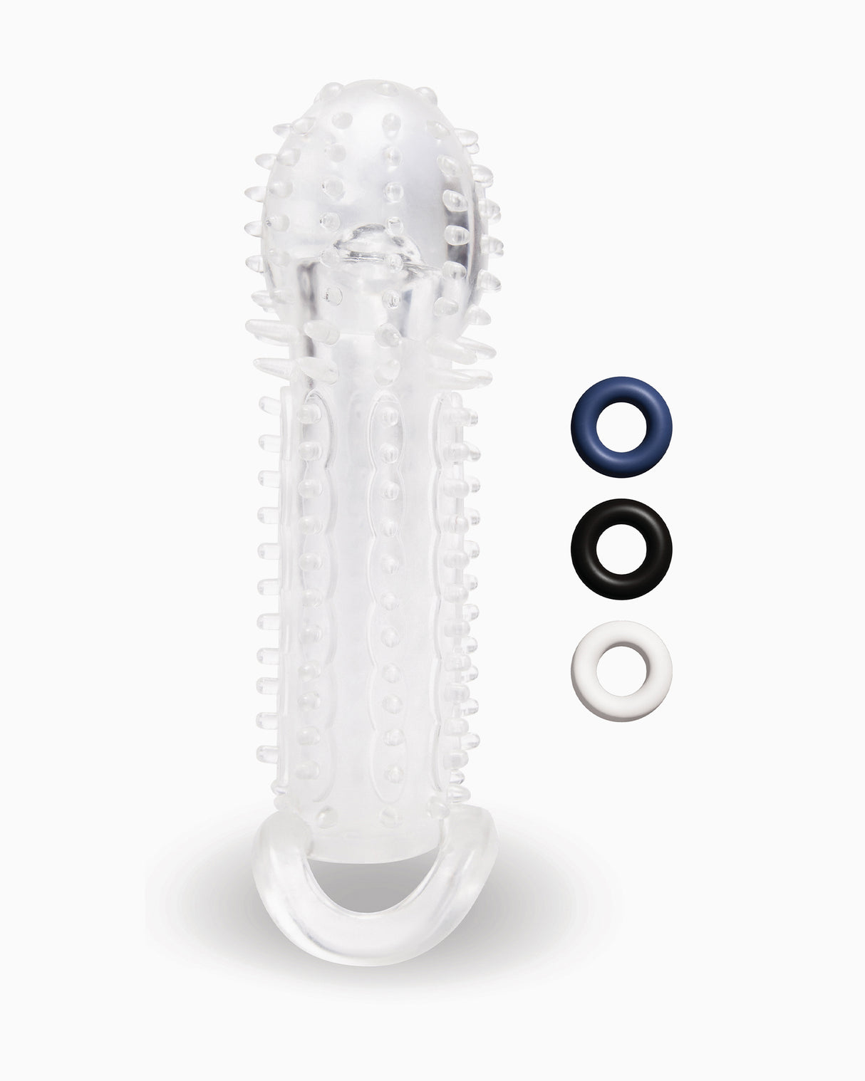 Size-Up Textured Penis Extender With Ball Loop