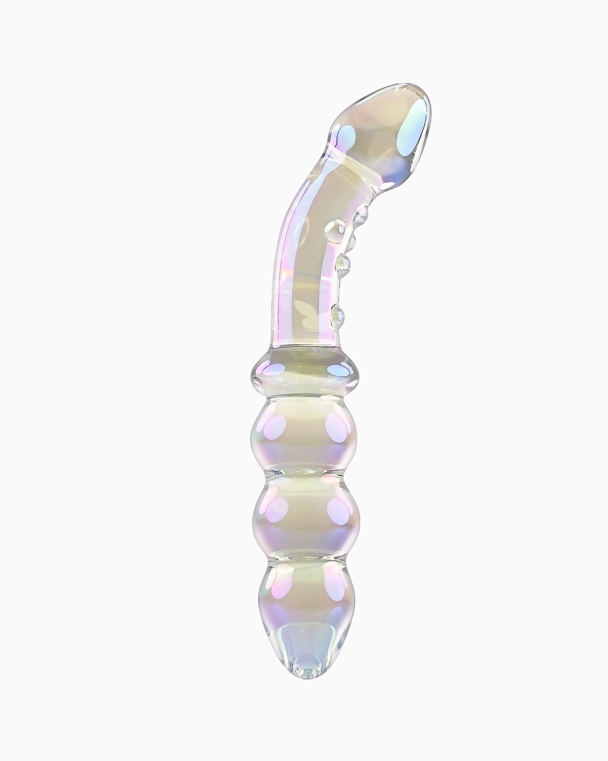 Playboy Jewels Double Ended Glass Dildo, 6.5 Inches