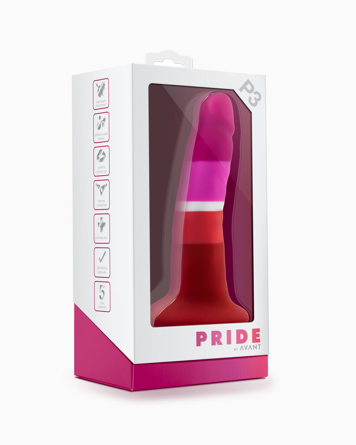 Blush Lesbian Pride Dildo, 5.5 Inches