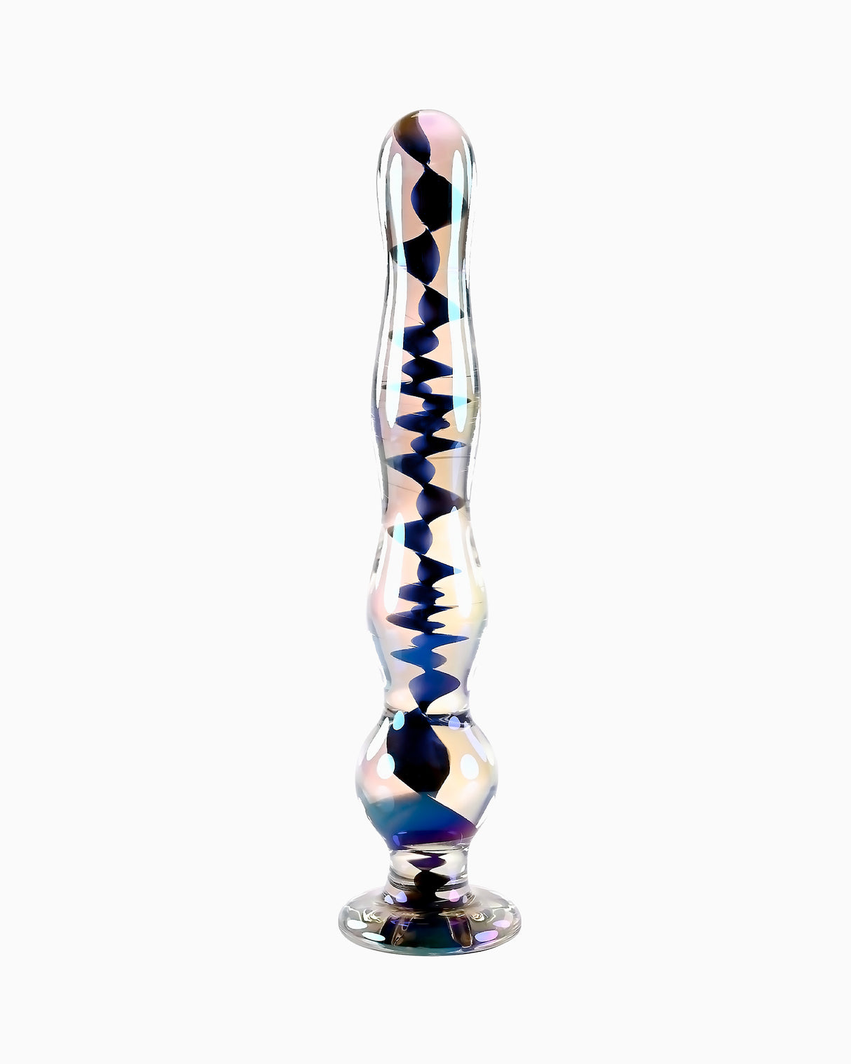 Playboy Jewels Glass Wand Dildo, 8 Inches