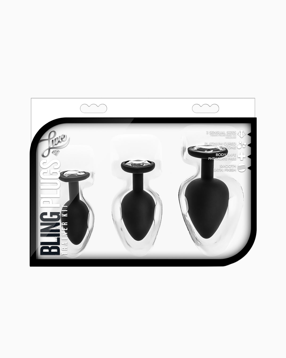 Blush Luxe Jewelled Butt Plug Training Kit