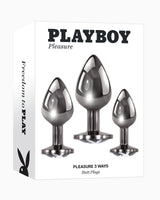 Playboy Pleasure 3 Ways Butt Plug Set