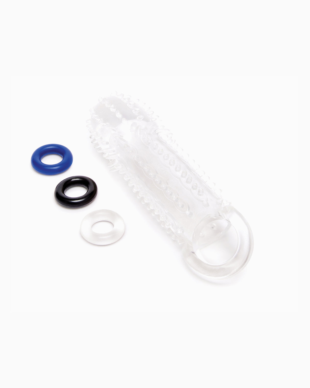 Size-Up Textured Penis Extender With Ball Loop