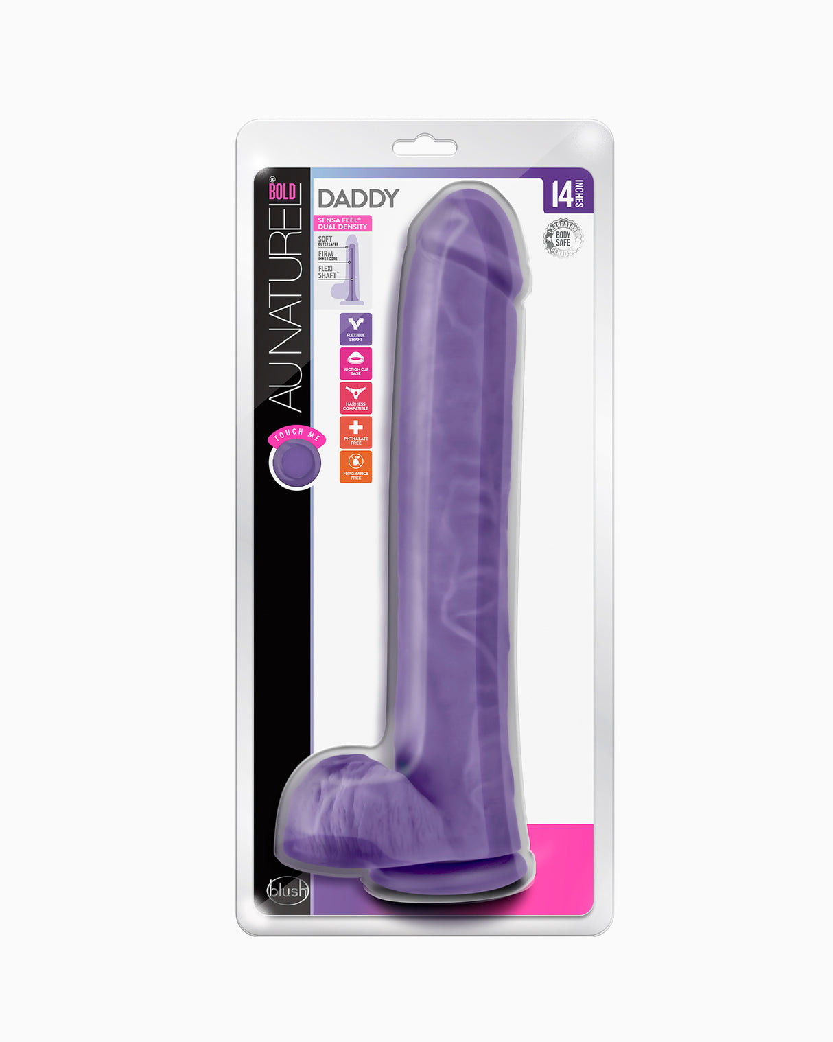 Au Naturel Daddy Dildo, 14 Inches