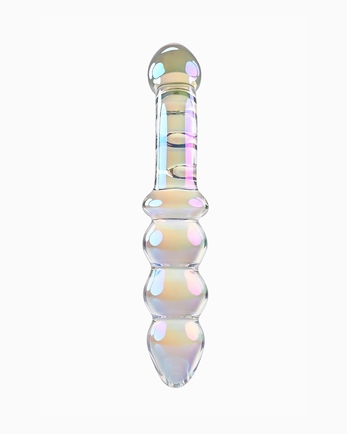 Playboy Jewels Double Ended Glass Dildo, 6.5 Inches