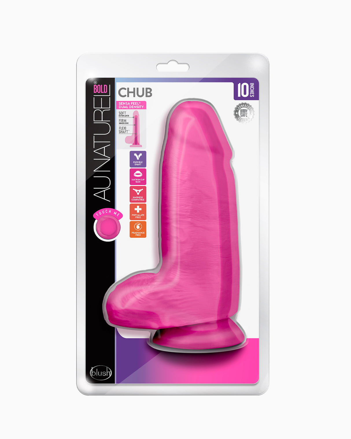 Au Naturel Chub Dildo, 10 Inches