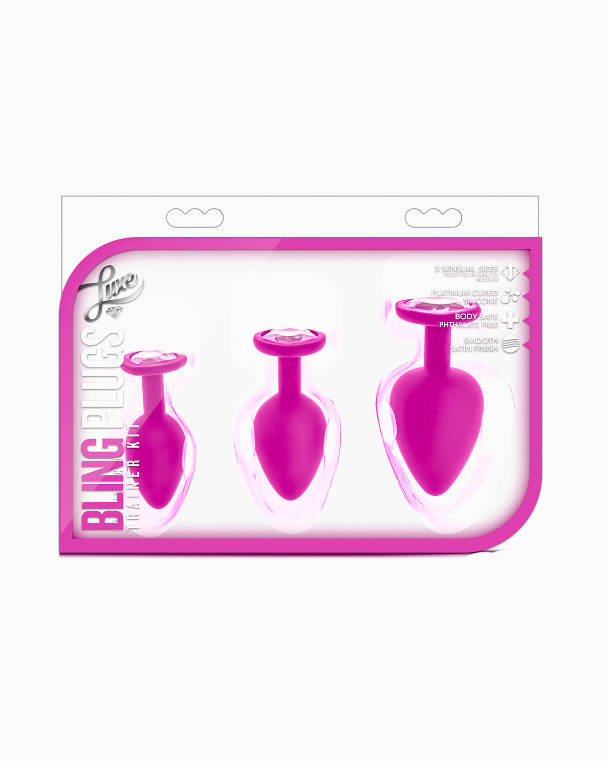 Blush Luxe Jewelled Butt Plug Training Kit