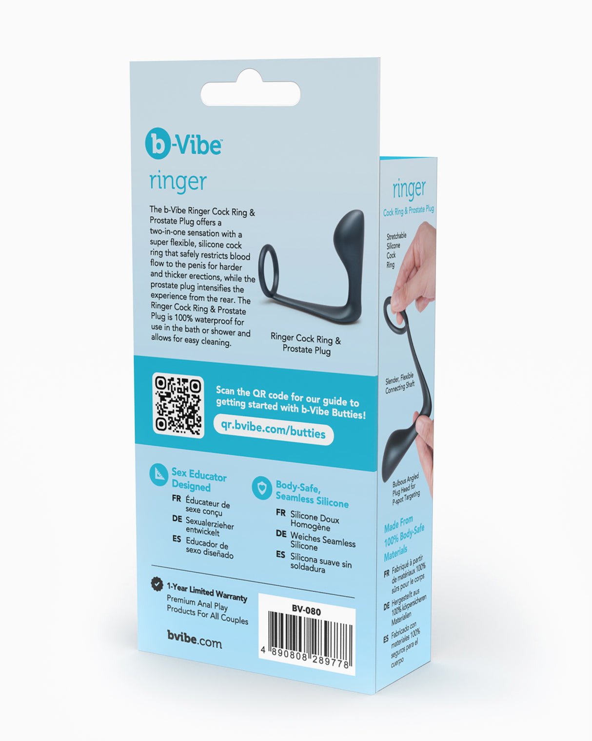 B-Vibe Cock Ring & Prostate Plug