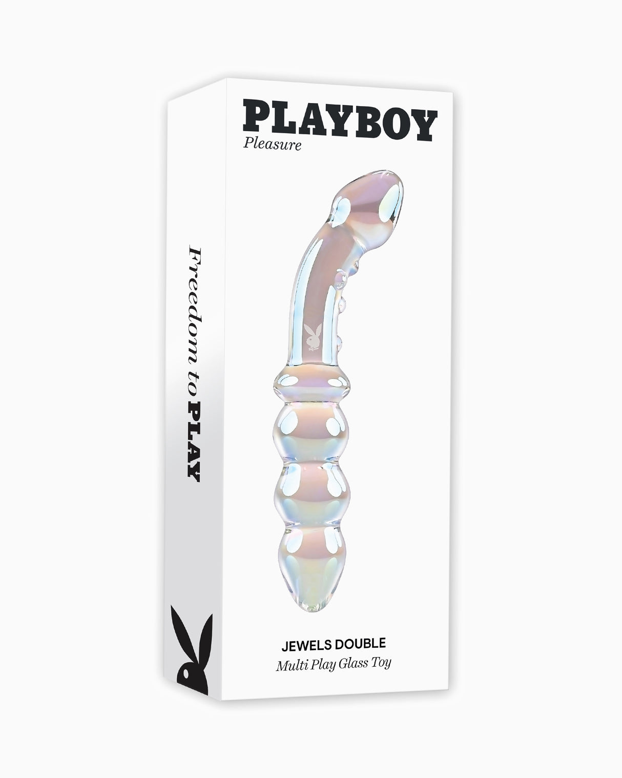 Playboy Jewels Double Ended Glass Dildo, 6.5 Inches