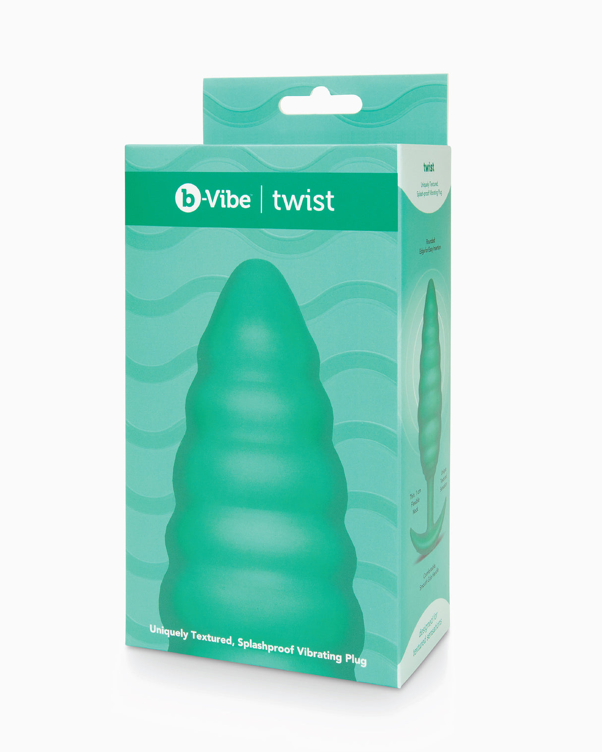 B-Vibe Twist Textured Butt Plug